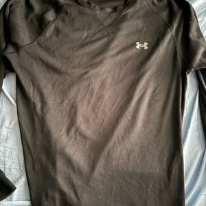 Under Armour Men's Black Long Sleeve waffle